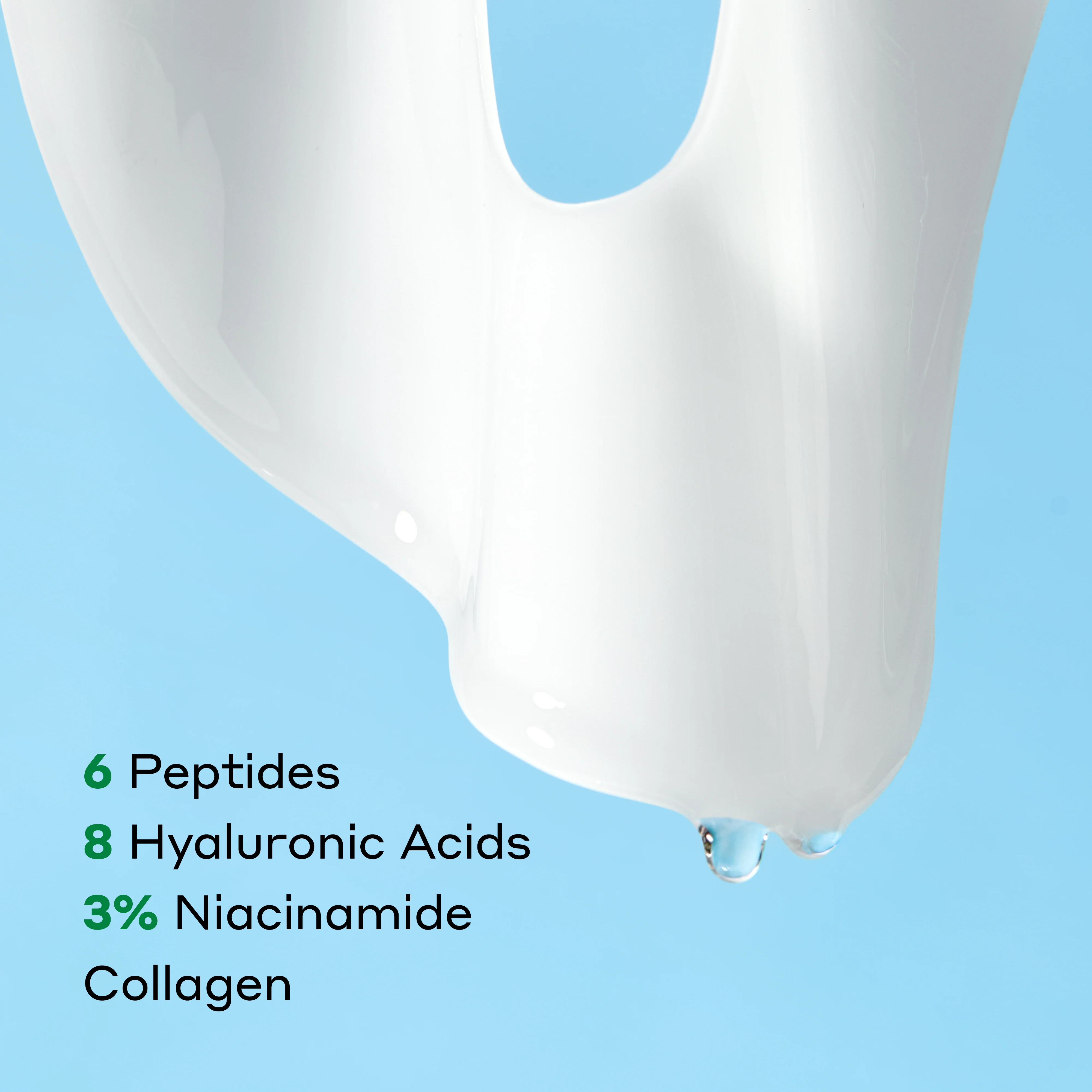 Advanced Collagen Hydrogel Mask with Peptides, Hyaluronic Acid & Niacinamide - Image 4