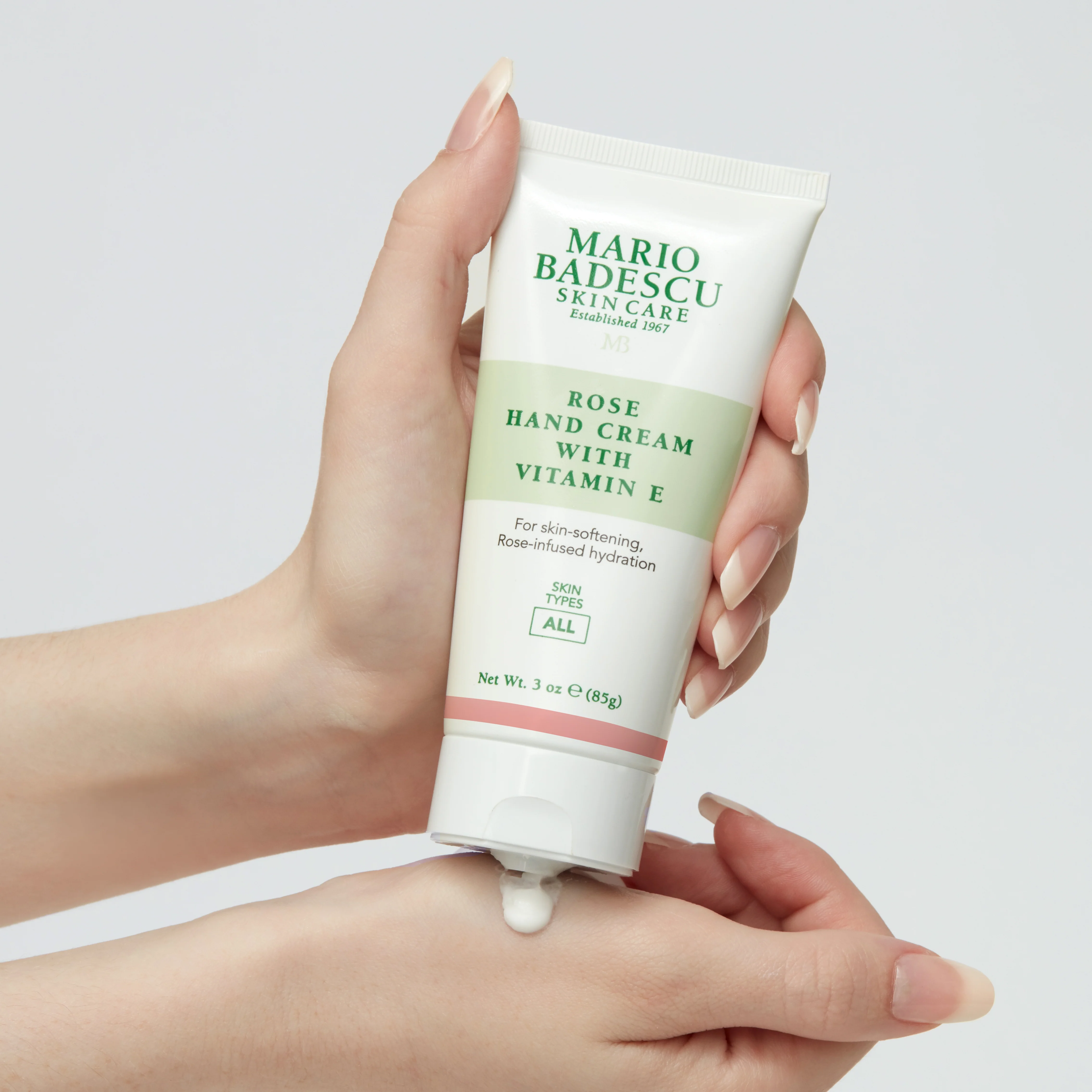 Rose Hand Cream With Vitamin E (Tube) - Image 3